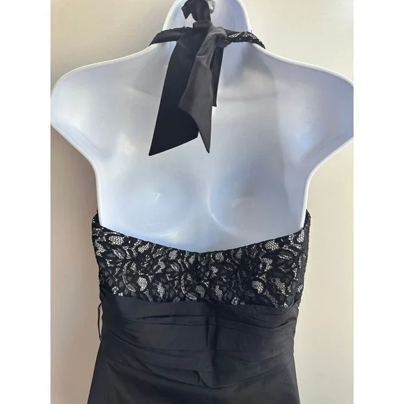 White House Black Market Lace Dress Black Whimsigoth Size 8‎ NWOT - Picture 8 of 13